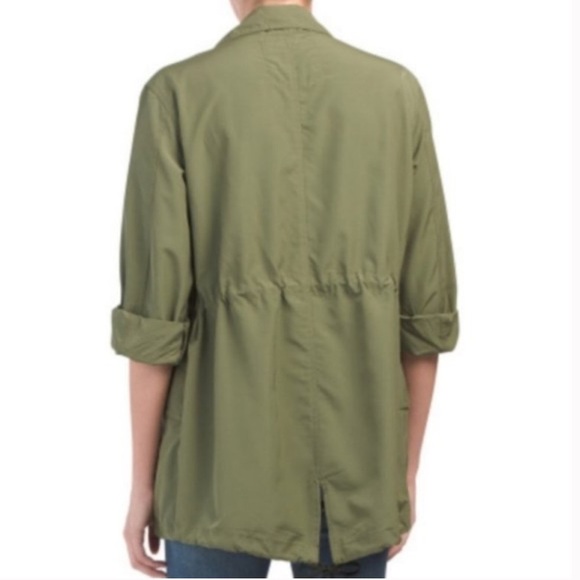 Sanctuary Anthropologie Scout Green Anorak Utility Trench Jacket Women Medium - Picture 2 of 12